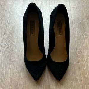 Steve Madden Elegant Black Suede Heels